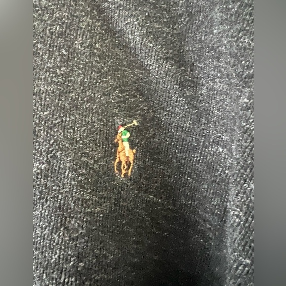 Polo Ralph Lauren Mens Pullover Long Sleeve Mock Neck Sweatshirt Gray 3XL - Picture 2 of 9